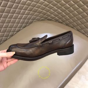Giày fake loại 1 Loafer Dior nam da mềm màu nâu giá ưu đãi - Hình ảnh 7