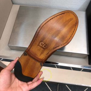 Giày fake 1 cao cấp Loafer Dior nam da mềm màu nâu da bò - Ảnh 9