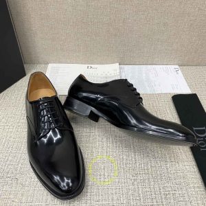 Giày hàng hiệu Dior nam da xịn màu đen giá ưu đãi nhất - Ảnh 4