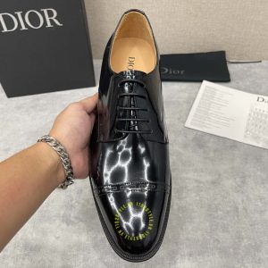 Giày hàng hiệu Dior Brogue nam da xịn màu đen cao cấp - Ảnh 5