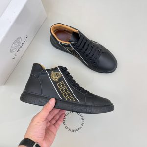 Sneaker Boot Versace nam màu đen hàng hiệu giá tốt - Ảnh 3