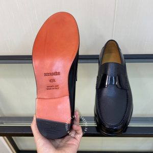 Giày Loafer Hermes nam cải da bóng cao cấp - Ảnh 8