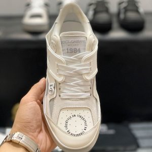 Giày nam Dolce & Gabbana màu trắng logo nổi replica 1:1 - Ảnh 7