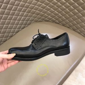Giày replica da mềm Dior nam màu đen trơn cao cấp - Ảnh 7