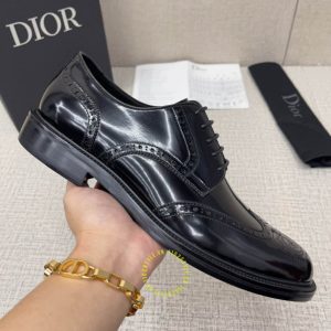Giày replica da xịn Dior Brogue nam màu đen giá ưu đãi - Ảnh 6