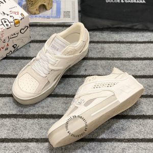 Giày nam Dolce & Gabbana màu trắng logo nổi replica 1:1 - Ảnh 3