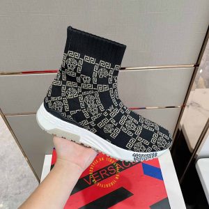 Giày replica Versace Sneaker Flyknit phối màu họa tiết nổi bật - Ảnh 5
