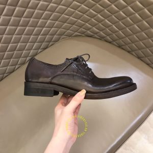 Giày replica da mềm Dior nam màu nâu trơn cao cấp - Ảnh 8