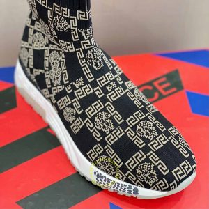 Giày replica Versace Sneaker Flyknit phối màu họa tiết nổi bật - Ảnh 6