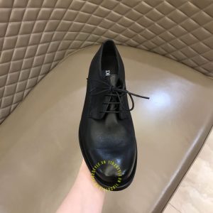 Giày replica da mềm Dior nam màu đen trơn cao cấp - Ảnh 6