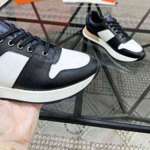 Giày thể thao Hermes màu đen phối trắng replica 1:1 chính hãng - Hình ảnh 6