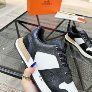 Giày thể thao Hermes màu đen phối trắng replica 1:1 chính hãng - Hình ảnh 7