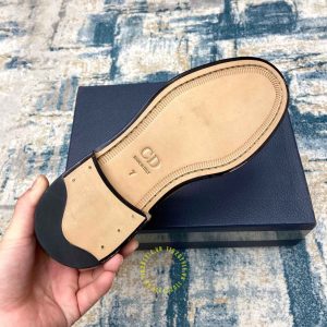 Giày Boot super fake Dior nam màu đen họa tiết Monogram - Ảnh 9