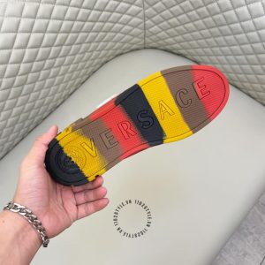 Giày slipon Versace nam màu trắng phối họa tiết replica cao cấp - Ảnh 8