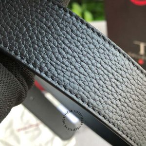 Thắt lưng nam Salvatore Ferragamo da thật màu đen cao cấp - Hình ảnh 3