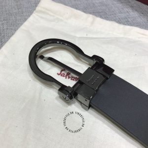 Thắt lưng Salvatore Ferragamo nam da thật dập logo chìm - Ảnh 5
