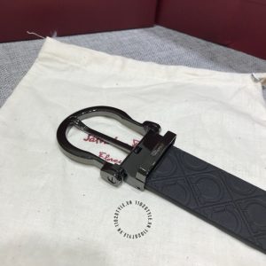 Thắt lưng Salvatore Ferragamo nam da thật dập logo chìm - Ảnh 4