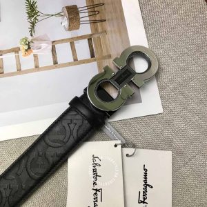 Thắt lưng nam Salvatore Ferragamo da xịn màu đen cao cấp - Ảnh 8