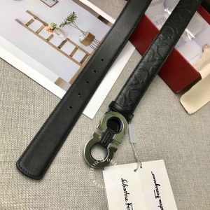 Thắt lưng nam Salvatore Ferragamo da xịn màu đen cao cấp - Ảnh 9