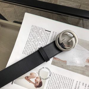 Thắt lưng Gucci nam mặt khóa màu ghi dây da rep 1:1 chính hãng - Ảnh 6