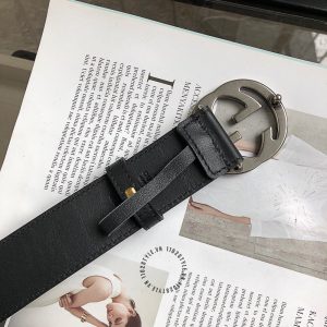 Thắt lưng Gucci nam mặt khóa màu ghi dây da rep 1:1 chính hãng - Ảnh 8
