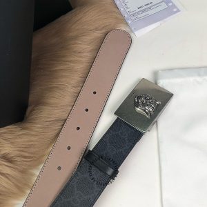 Thắt lưng Gucci nam mặt khóa ghi dây đen replica 1:1 chính hãng - Hình ảnh 7