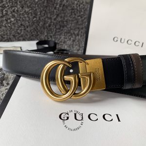 Thắt lưng Gucci nam mặt khóa vàng dây da cao cấp hàng hiệu - Ảnh 7