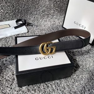Thắt lưng Gucci nam mặt khóa vàng dây da cao cấp hàng hiệu - Ảnh 2