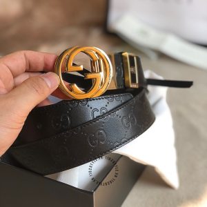 Thắt lưng Gucci nam dây da mặt khóa vàng rep 1:1 chính hãng - Ảnh 7