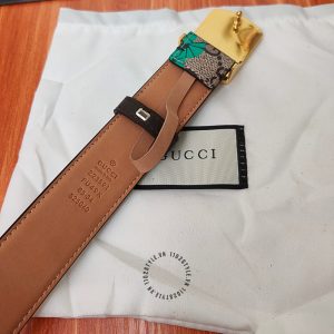 Thắt lưng hàng hiệu Gucci nam da xịn mặt khóa vàng fake 1:1 - Ảnh 6