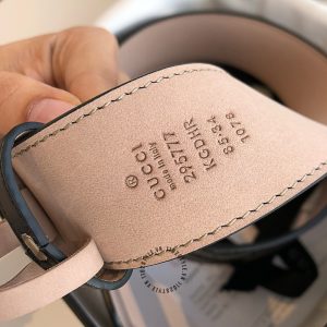 Thắt lưng Gucci nam mặt khóa bạc dây da hàng hiệu - Hình ảnh 7