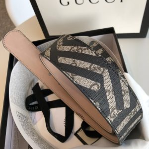 Thắt lưng Gucci nam mặt khóa bạc dây da hàng hiệu - Hình ảnh 6