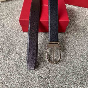 Thắt lưng nam Salvatore Ferragamo mặt khoá xỏ kim cao cấp - Ảnh 3
