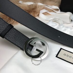 Thắt lưng nam Gucci mặt khóa bấm dây da xịn cao cấp - Ảnh 3