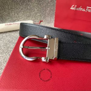 Thắt lưng nam Salvatore Ferragamo mặt khoá xỏ kim cao cấp - Ảnh 4