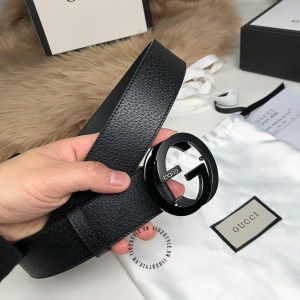 Thắt lưng nam Gucci mặt khóa bấm dây da cao cấp replica - Ảnh 3