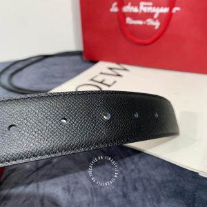 Thắt lưng nam Salvatore Ferragamo mặt khoá màu đen cao cấp - Hình ảnh 2