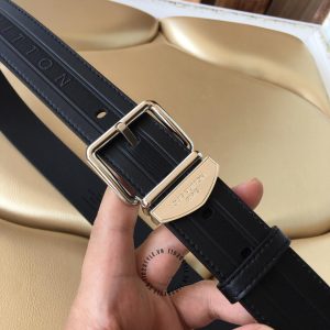 Thắt lưng nam Louis Vuitton khóa xỏ kim màu bạc hàng hiệu - Ảnh 6