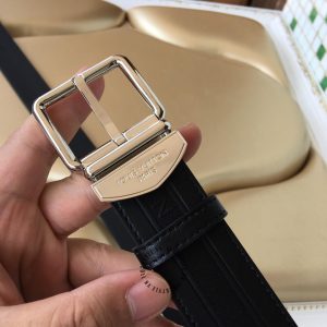 Thắt lưng nam Louis Vuitton khóa xỏ kim màu bạc hàng hiệu - Ảnh 3