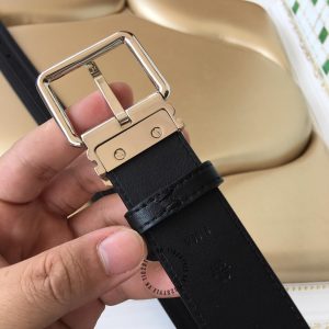 Thắt lưng nam Louis Vuitton khóa xỏ kim màu bạc hàng hiệu - Ảnh 2