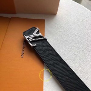 Thắt lưng nam Louis Vuitton mặt khóa màu bạc dây da epi giá tốt - Ảnh 5