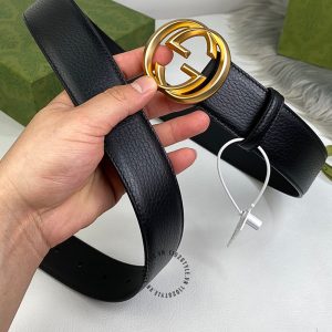 Thắt lưng nam Gucci mặt khóa vàng dây da hàng hiệu cao cấp - Ảnh 3