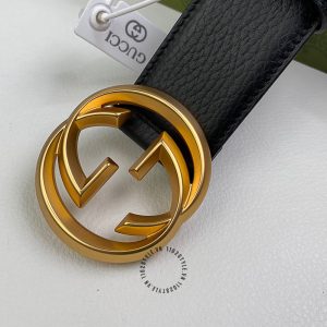 Thắt lưng nam Gucci mặt khóa vàng dây da hàng hiệu cao cấp - Ảnh 5
