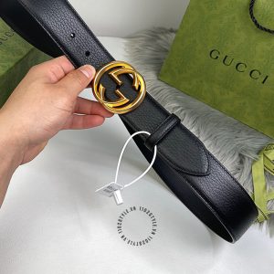 Thắt lưng nam Gucci mặt khóa vàng dây da hàng hiệu cao cấp - Ảnh 2