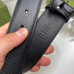Thắt lưng nam Gucci mặt khóa đen bóng dây da cao cấp - Ảnh 7
