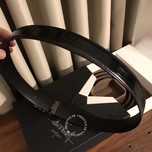 Thắt lưng Salvatore Ferragamo dây đen mặt khoá đen chì - Hình ảnh 9