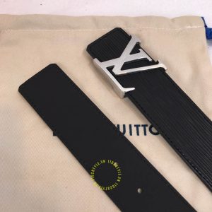 Thắt lưng xách tay hàng hiệu Louis Vuitton mặt bạc dây da epi - Ảnh 5