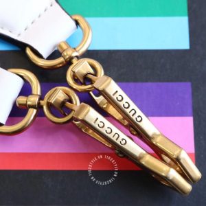 Túi đeo chéo Gucci nữ màu trắng quai xách cao cấp - Ảnh 7