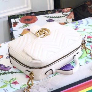 Túi đeo chéo Gucci nữ màu trắng quai xách cao cấp - Ảnh 2