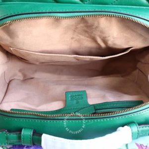 Túi xách đeo chéo Gucci nữ da xịn màu xanh logo GG - Hình ảnh 9